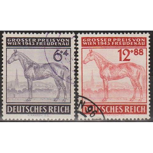 1943 - Рейх - Турнір у Відні Mi.857-58 _гаш _3,20 €