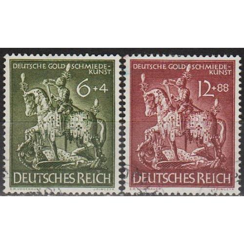1943 - Рейх - Ювелірне мистецтво Mi.860-61 _2.50 EU  _гаш
