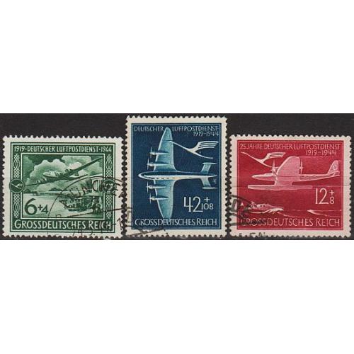 1944 - Рейх - 25 років авіапошти Mi.866-68  _6,0 €