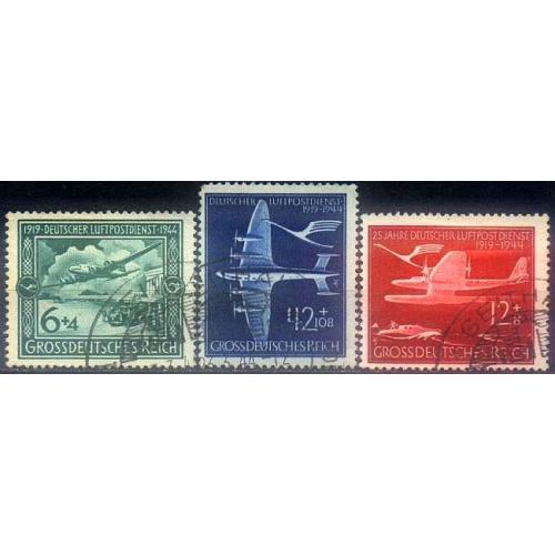 1944 - Рейх - 25 років авіапошти Mi.866-68 _6,0 €