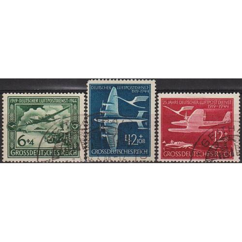 1944 - Рейх - 25 років авіапошти Mi.866-68 _6,0 €