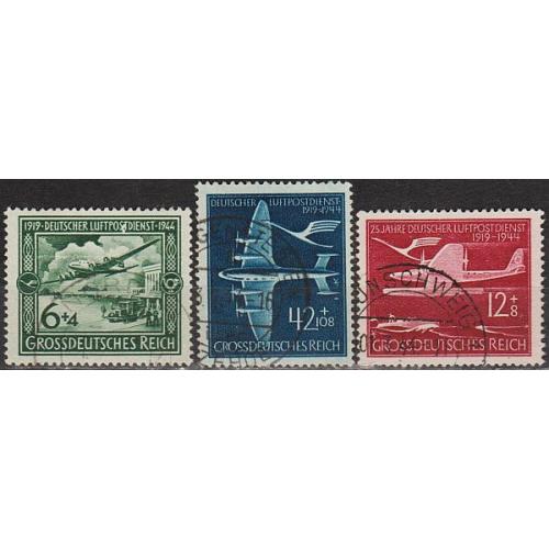 1944 - Рейх - 25 років авіапошти Mi.866-68 _6,0 €