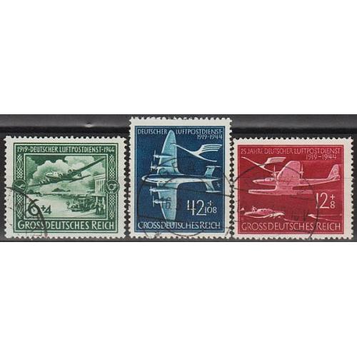 1944 - Рейх - 25 років авіапошти Mi.866-68 _6,0 €
