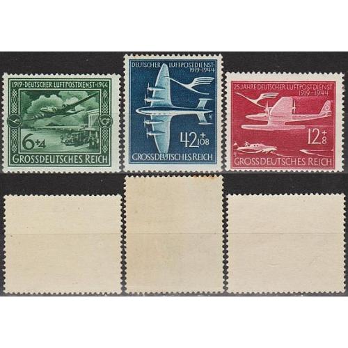 1944 - Рейх - 25 років авіапошти Mi.866-68 **