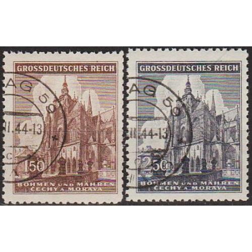 1944 - Рейх - Богемія - 600 років Собора Св.Віта Mi.140-41 _2,50 €