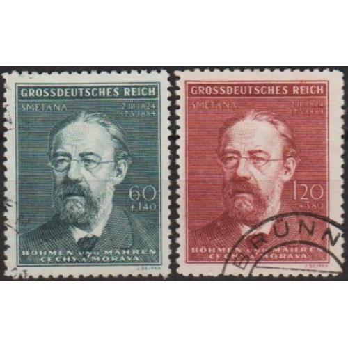 1944 - Рейх - Богемія - Ф.Сметана Mi.138-39  _2.0 €