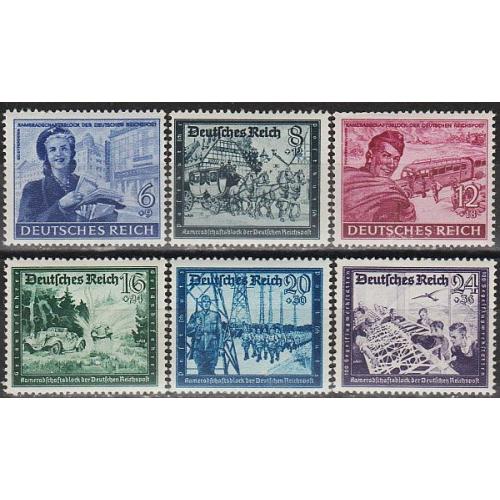 1944 - Рейх - Пошта Німеччини Mi.888-93  _4.0 EU ** 