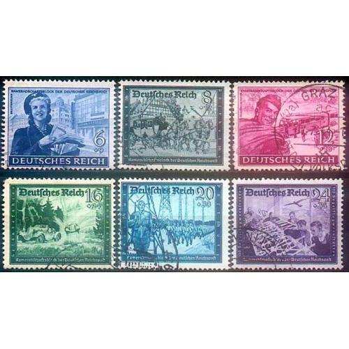 1944 - Рейх - Пошта Німеччини Mi.888-93 _гаш