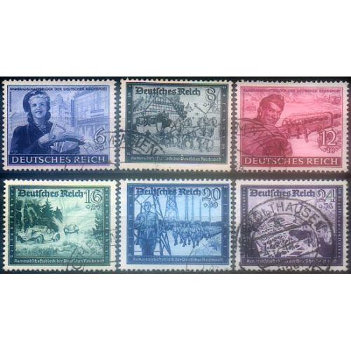 1944 - Рейх - Пошта Німеччини Mi.888-93 _гаш