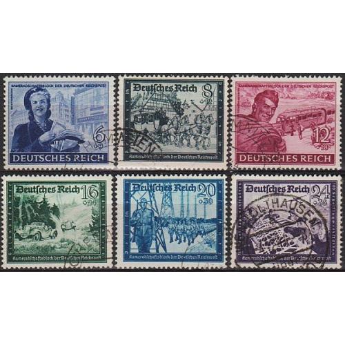 1944 - Рейх - Пошта Німеччини Mi.888-93 _гаш