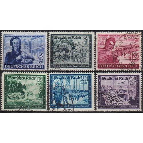 1944 - Рейх - Пошта Німеччини Mi.888-93 _гаш