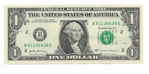 1 доллар США 2017 B Нью-Йорк АUNC