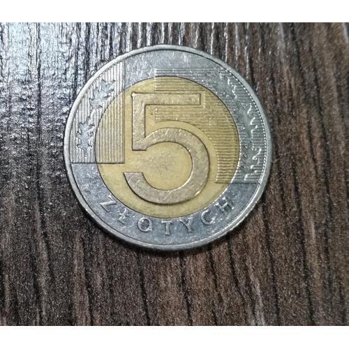 5 злотих 2009 Польща. 