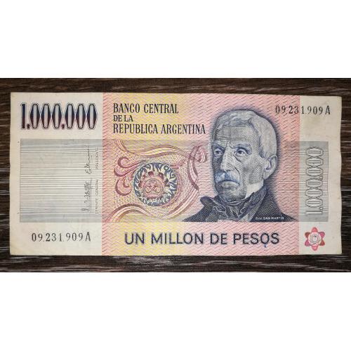 ARGENTINA Аргентина 1000000 песо 1981 - 1983 1-й випуск, Lanella