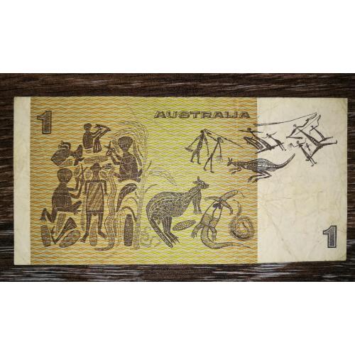 AUSTRALIA 1 доллар Австралия 1974 - 1983 Подписи: Knight и Stone. Тип 3