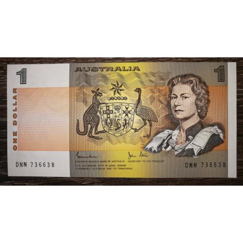 AUSTRALIA Австралия 1 доллар 1974 - 1983 подпись:  Johnston, Stone. UNC