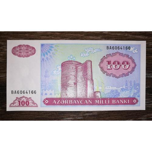 AZERBAIJAN Азербайджан 100 манатів 1993 1999 UNC