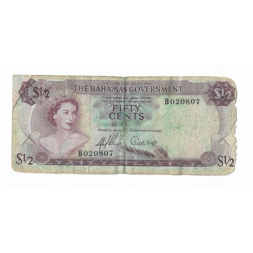 Багамы 50 центов 1965 нечастая