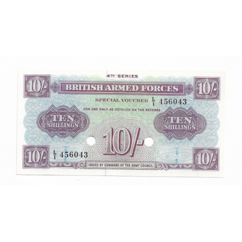 Британия армия 10 шиллингов 1962 аннулированый остаток.