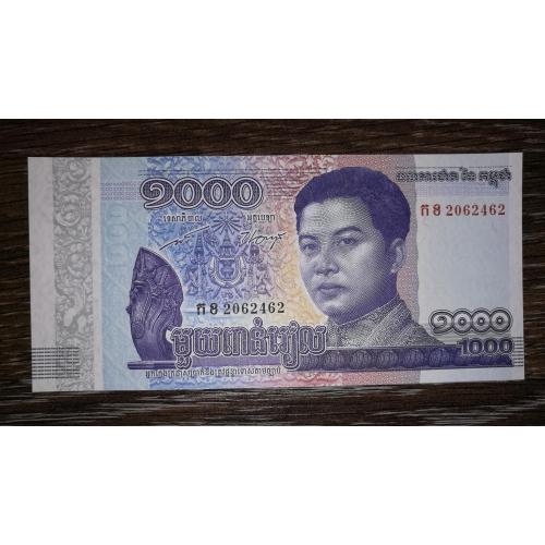 CAMBODIA Камбоджа 1000 риелей 2016 № 2062462