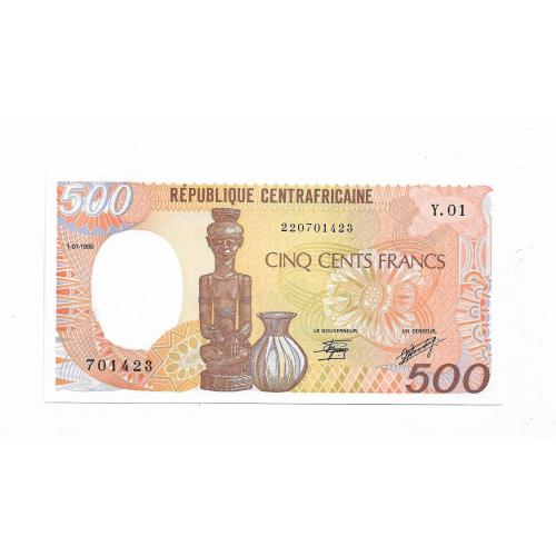 ЦАР Центральноафриканская Республика 500 франков 1985 первый выпуск, редкая
