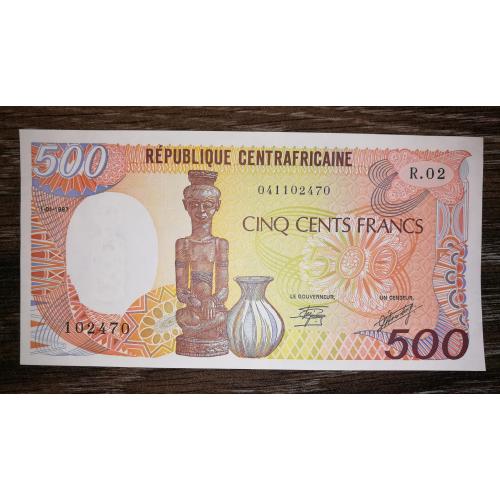 Центральноафриканська республіка 500 франків 1 січня 1987 UNC