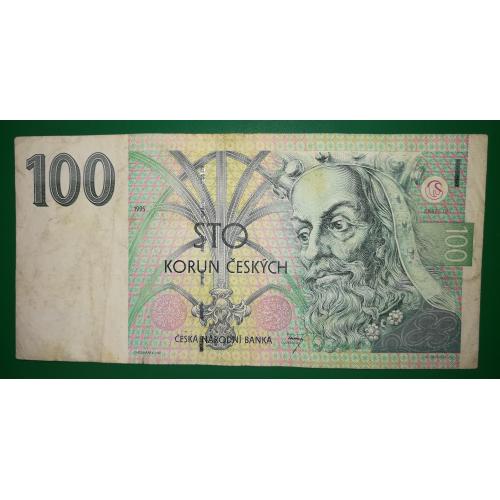 CZECHIA Чехія 100 крон 1995 нечастий рік