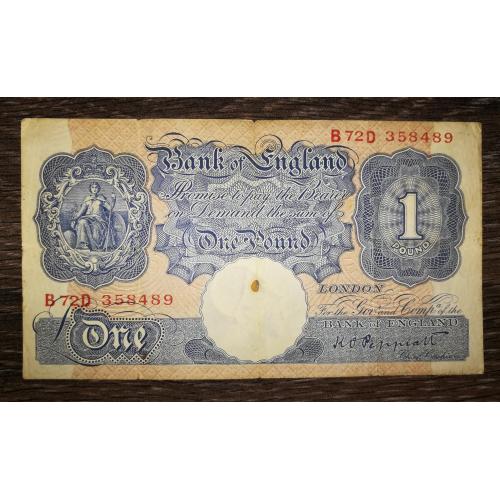 ENGLAND Англія 1 фунт стерлінгів 1940 - 1948