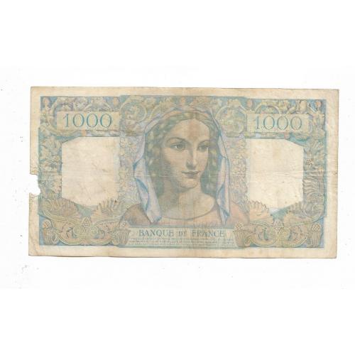 Франция 1000 франков 27 мая 1948 редкость