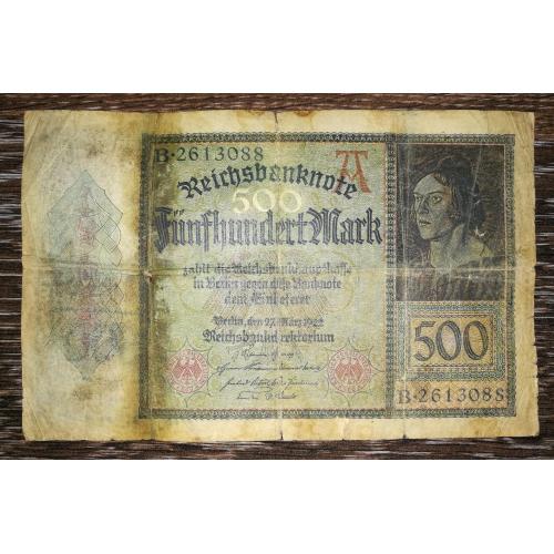 GERMANY Німеччина 500 марок 27 березня 1922
