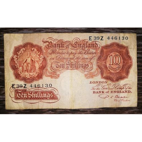 GREAT BRITAIN Великобританія 10 шилінгів 1948 - 1960 підпис: P. S. Beale