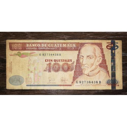 Guatemala Гватемала 100 кетсалів 25 серпня 2006 нечаста