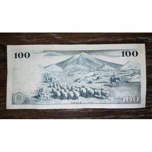 ICELAND Исландия 100 крон 29 марта 1961 Подпись: S. Klemenzson, D. Olafsson