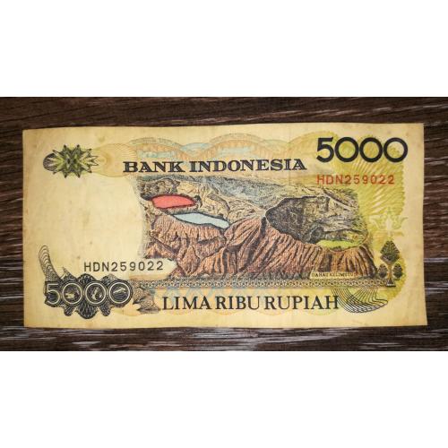 INDONESIA Індонезія 5000 рупій 1998 1992