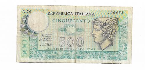 Италия 500 лир 1974 1979