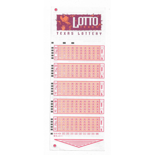 Лотерея Техас США Lotto Texas  чистый бланк 1994