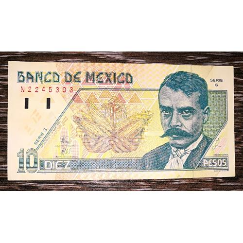 Mexico 10 песо 6 травня 1994 Мексика. Нечаста. Підпис тип 7.