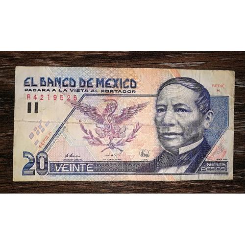 Mexico 20 песо нових песо 10 грудня 1992 1994 тип Н