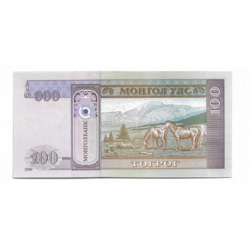 MONGOLIA Монголія 100 тугриків 2000 