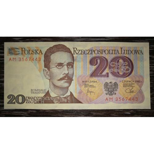 Польща ПНР 20 злотих 1982 3 567 443