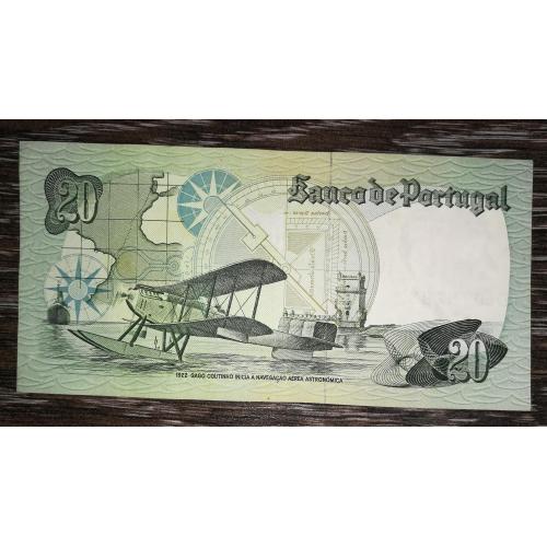 PORTUGAL Португалія 20 ескудо золотом 4 жовтня 1978. Підп.: Borges. 3 букви+6 цифр в №