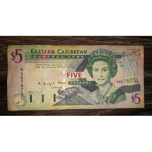 Saint Lucia Сент-Люсія 5 доларів 2003