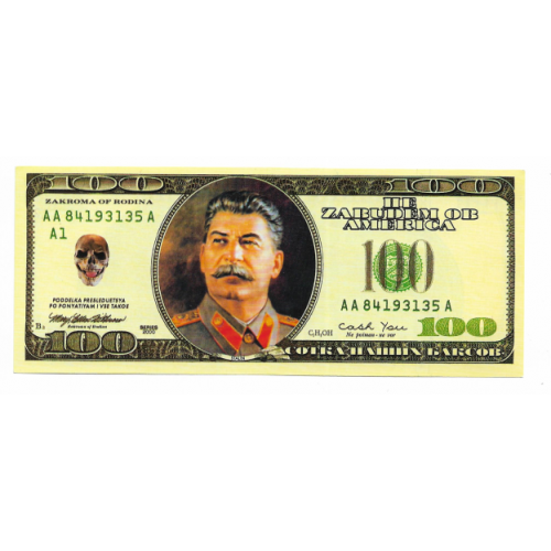 Сталин 100 баксов сувенир