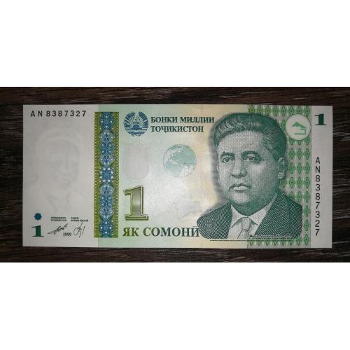 TAJIKISTAN Таджикистан 1 сомоні 1999 UNC