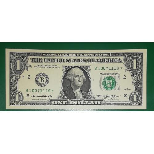UNC 1 доллар США 2013 Нью-Йорк замещение, звезда. №! 1007 1110