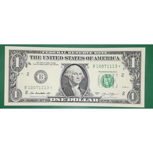 UNC 1 доллар США 2013 Нью-Йорк замещение, звезда. №! 1007 1113