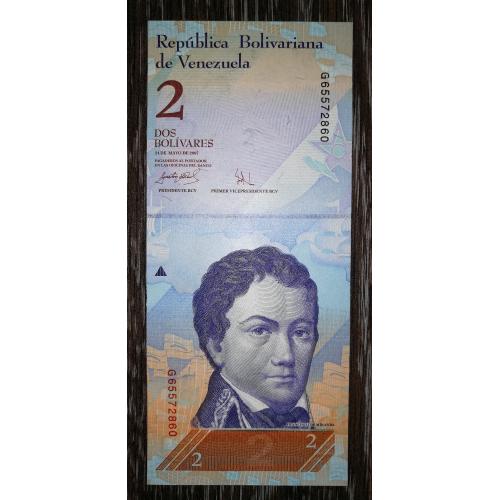 Venezuela Венесуэла 2 боливара фуэрте 24 мая 2007 UNC