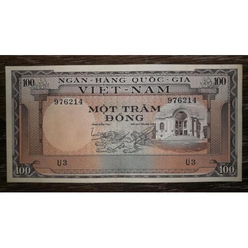 VIETNAM SOUTH Вьетнам Южный 100 донгов 1966