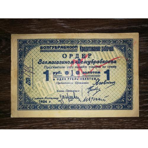 Волинська губернія Житомир 1 рубль золотом 1924
