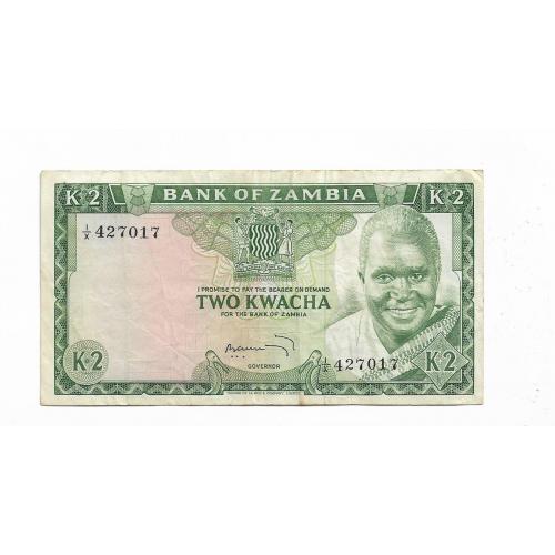 Замбия 2 квачи 1974 редкая